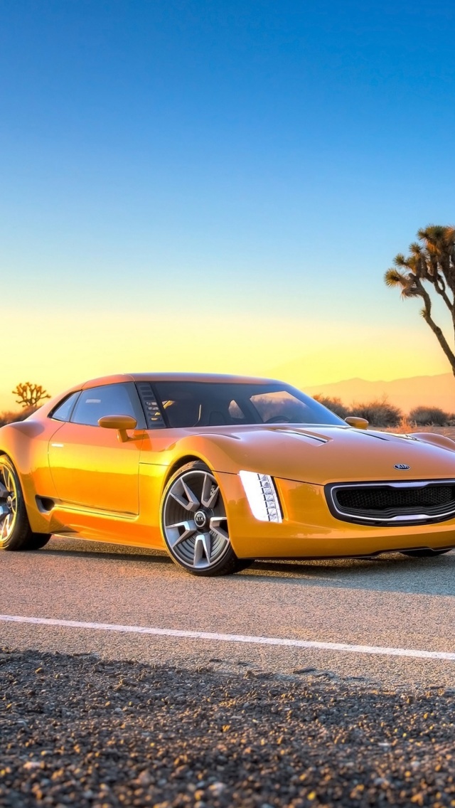 Sfondi Kia GT4 Stinger Concept Auto 640x1136