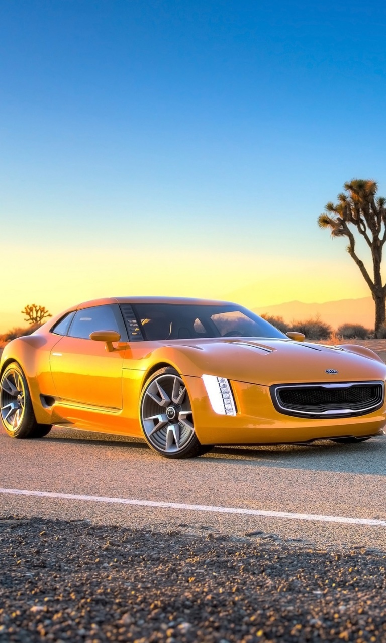 Das Kia GT4 Stinger Concept Auto Wallpaper 768x1280