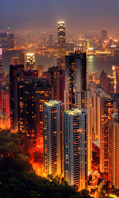 Fondo de pantalla Hong Kong 240x400
