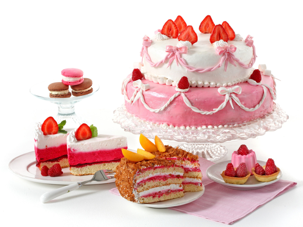 Screenshot №1 pro téma Strawberry biscuit cake 1280x960