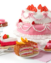 Screenshot №1 pro téma Strawberry biscuit cake 176x220