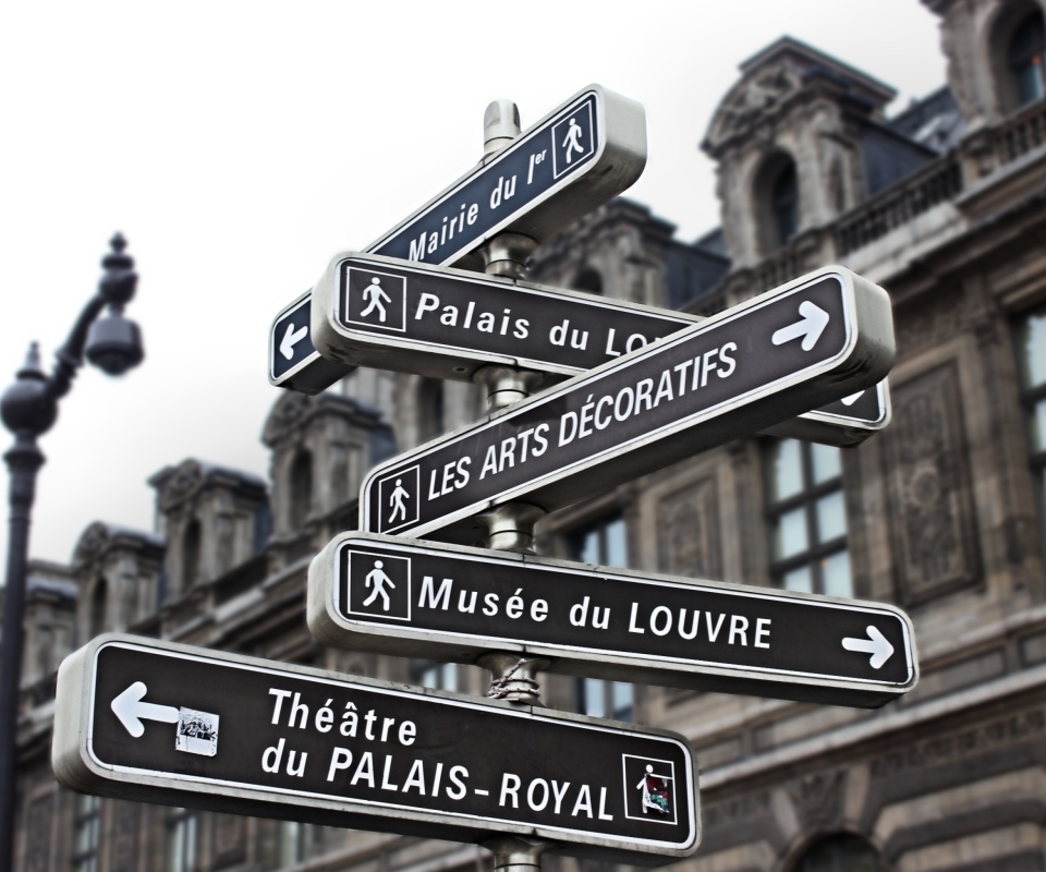 Paris Street Signs screenshot #1 960x800