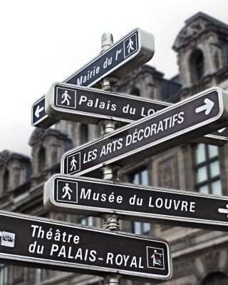 Paris Street Signs sfondi gratuiti per 320x480