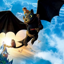 Hiccup Riding Toothless screenshot #1 208x208