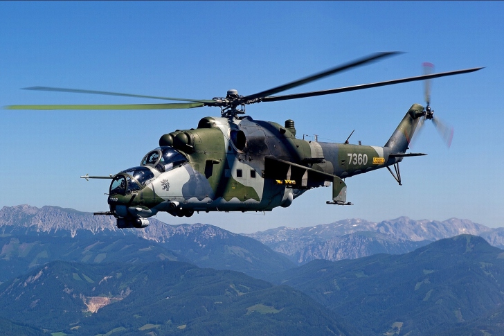Das Mil Mi 24 Hind Attack Helicopter Wallpaper