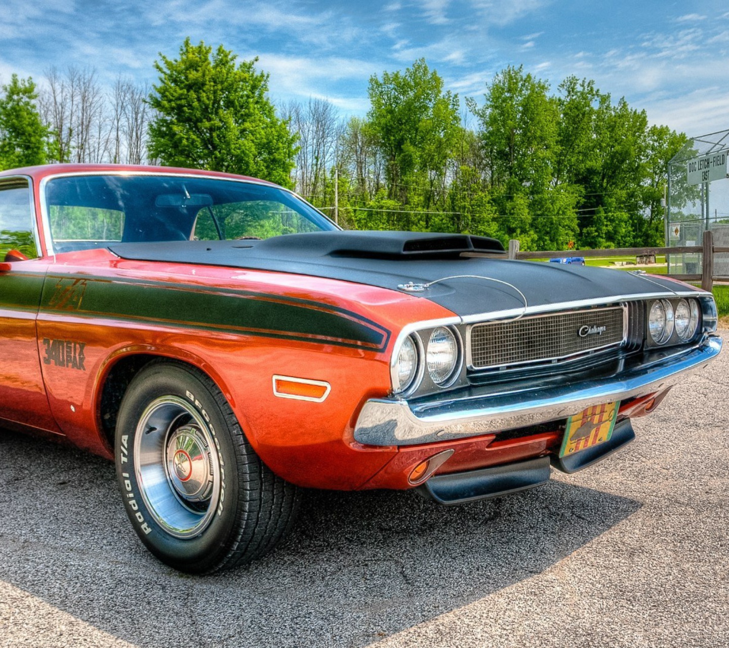 Das Dodge Challenger 1970 Wallpaper 1440x1280