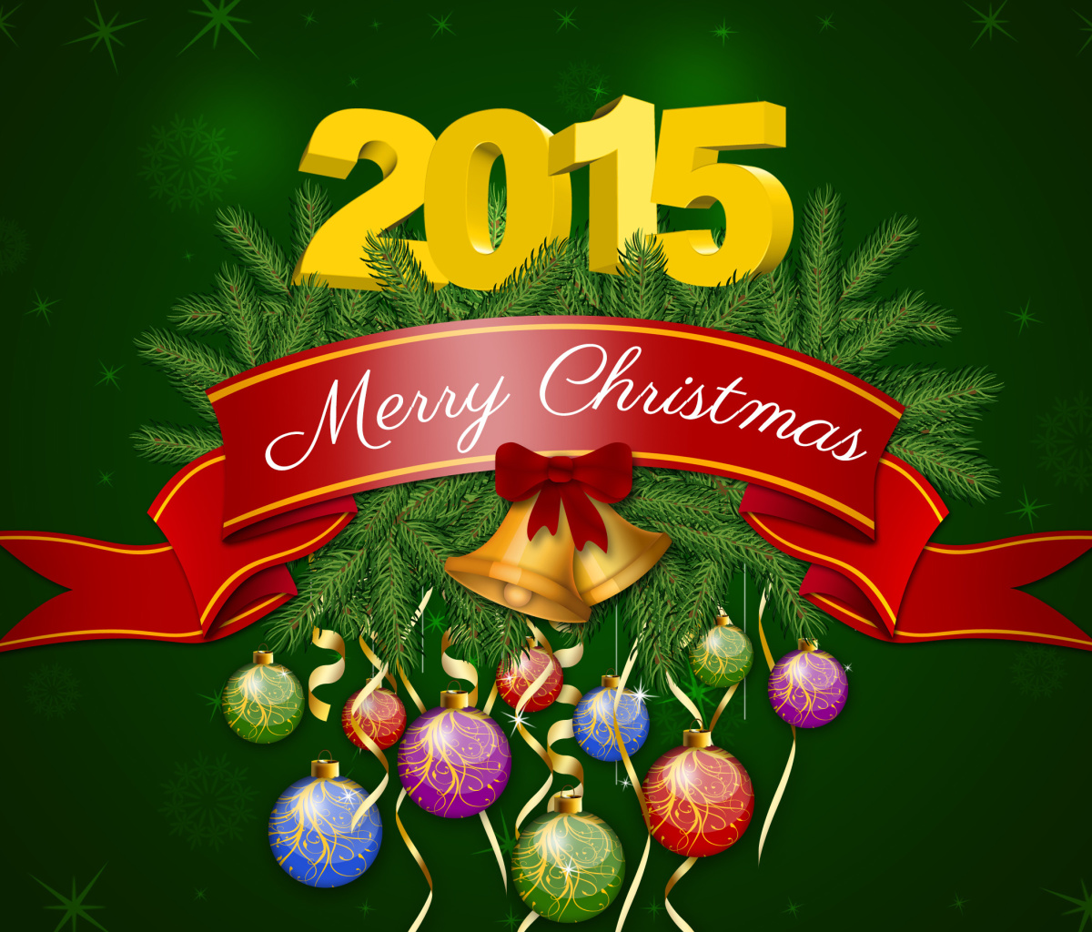 Обои Merry Christmas HD 1200x1024