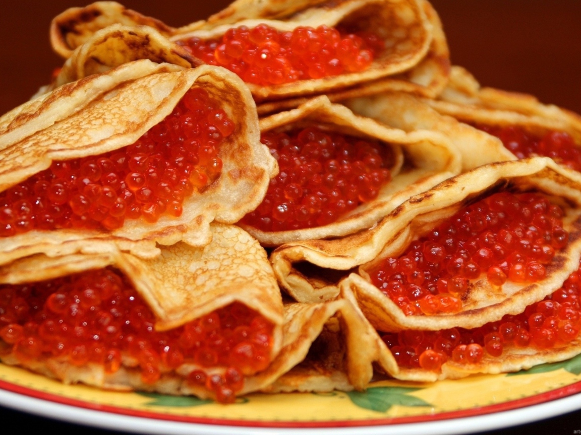 Russian Pancakes With Caviar screenshot #1 1152x864