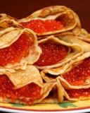 Screenshot №1 pro téma Russian Pancakes With Caviar 128x160