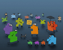 Funny Puzzle wallpaper 220x176