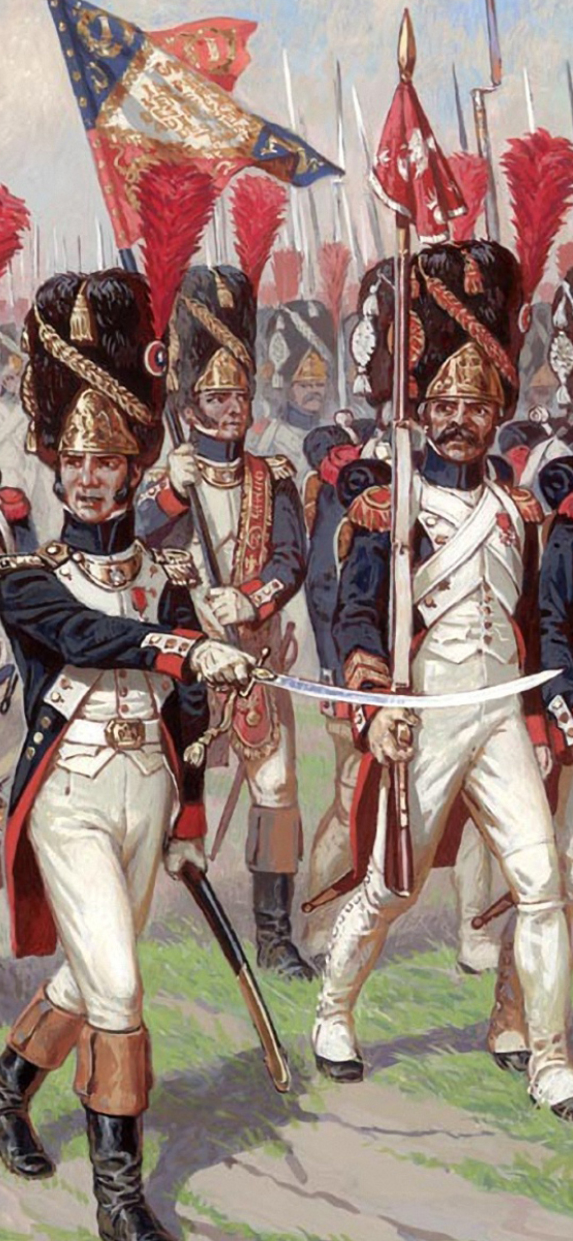 Napoleonic Wars Old Guard wallpaper 1170x2532