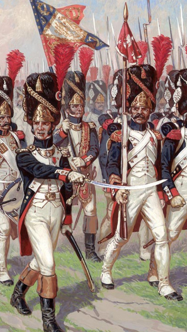 Napoleonic Wars Old Guard wallpaper 640x1136