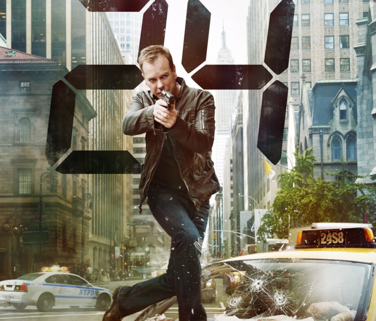 Das Jack Bauer Kiefer Sutherland In 24 Tv Series Wallpaper 1200x1024