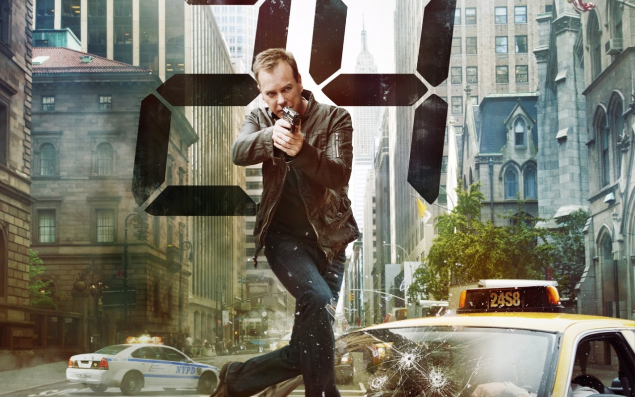 Sfondi Jack Bauer Kiefer Sutherland In 24 Tv Series 1280x800