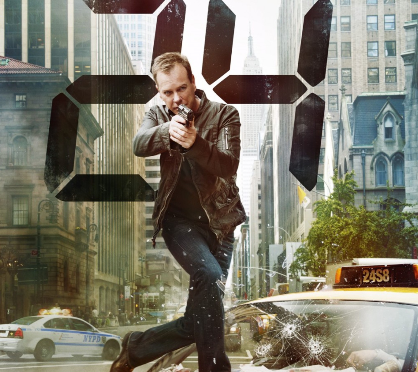 Das Jack Bauer Kiefer Sutherland In 24 Tv Series Wallpaper 1440x1280