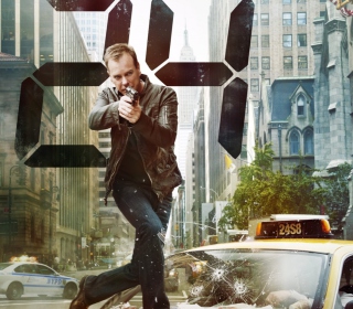 Kostenloses Jack Bauer Kiefer Sutherland In 24 Tv Series Wallpaper für Nokia 6100