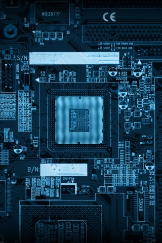 Motherboard wallpaper 320x480