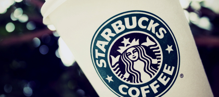 Fondo de pantalla Starbucks Emblem 720x320