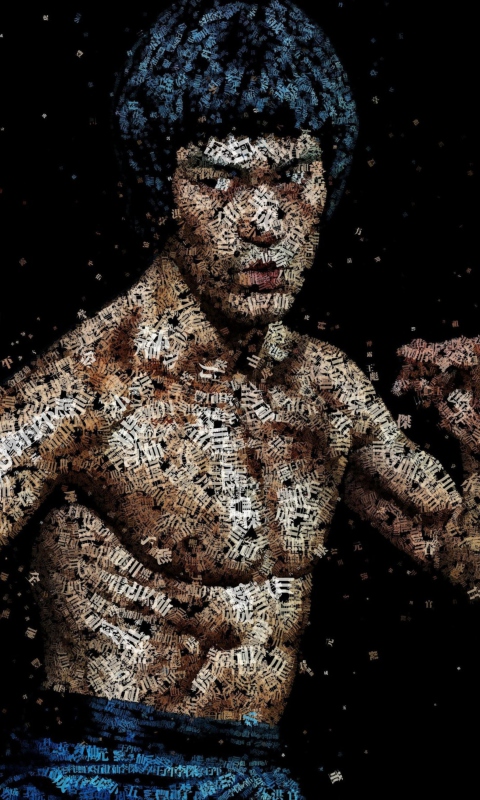 Bruce Lee Artistic Portrait screenshot #1 480x800