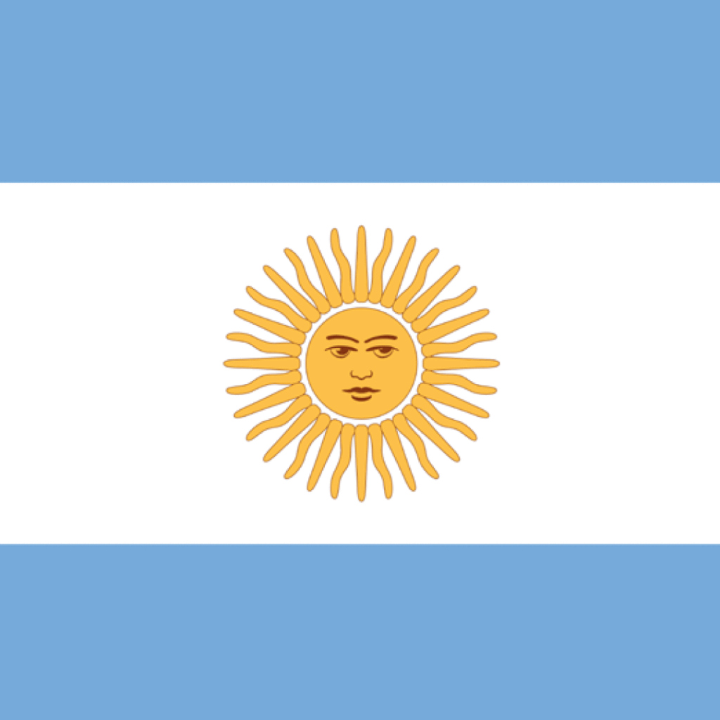 Das Argentina Flag Wallpaper 1024x1024
