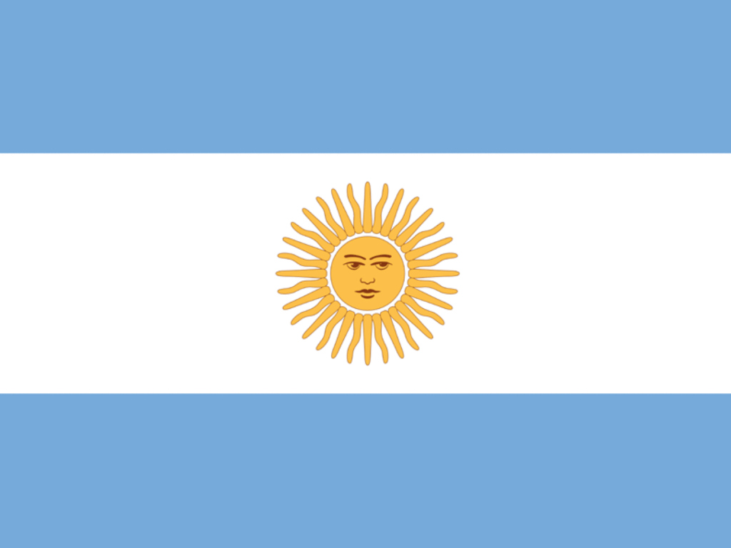 Обои Argentina Flag 1024x768