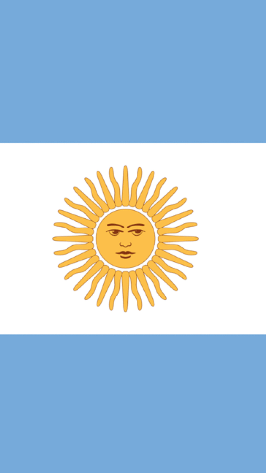 Argentina Flag wallpaper 1080x1920