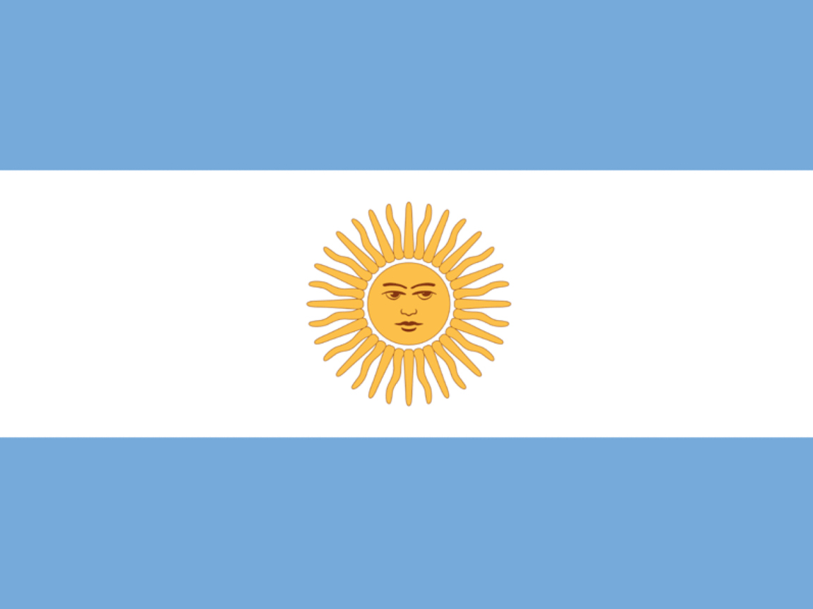 Argentina Flag wallpaper 1152x864