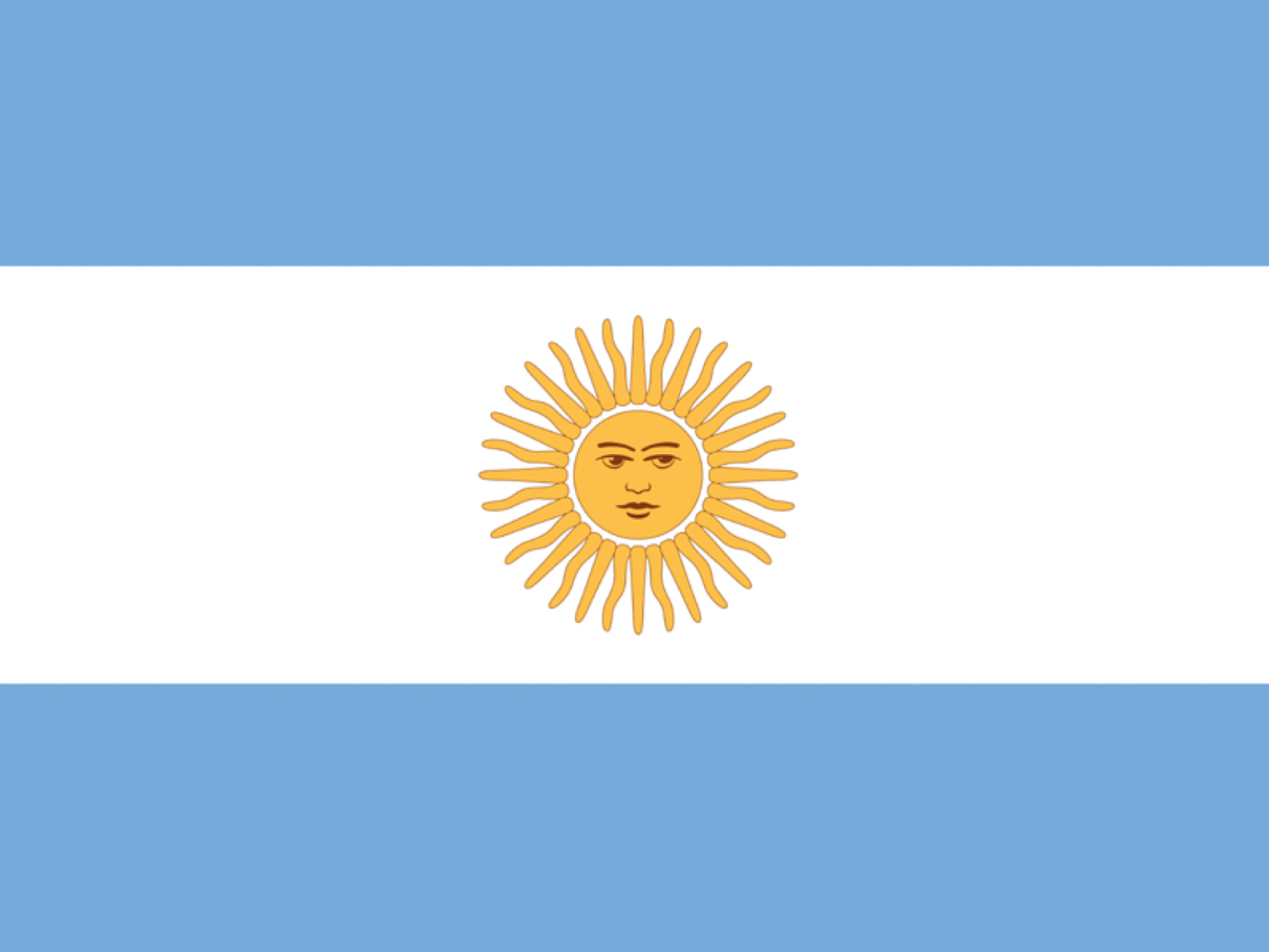 Fondo de pantalla Argentina Flag 1280x960