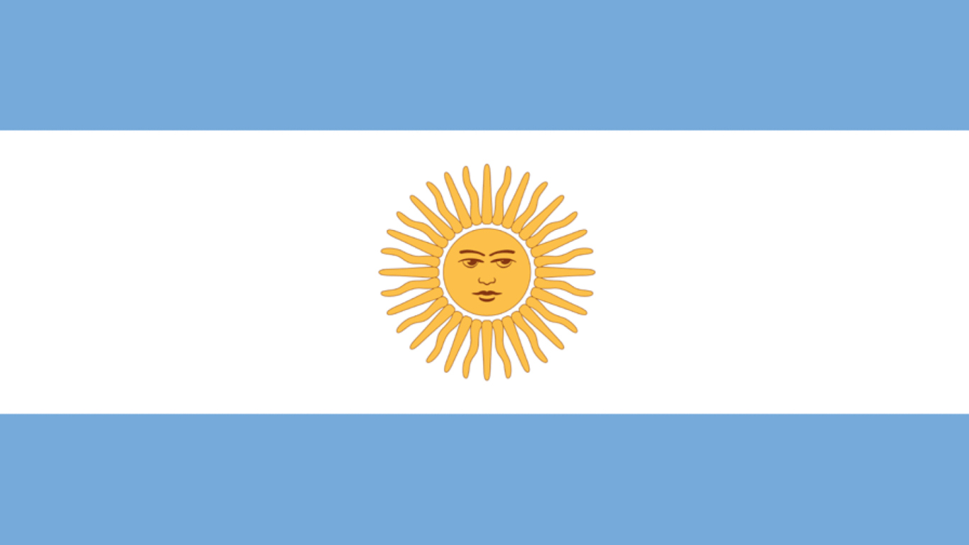 Das Argentina Flag Wallpaper 1366x768