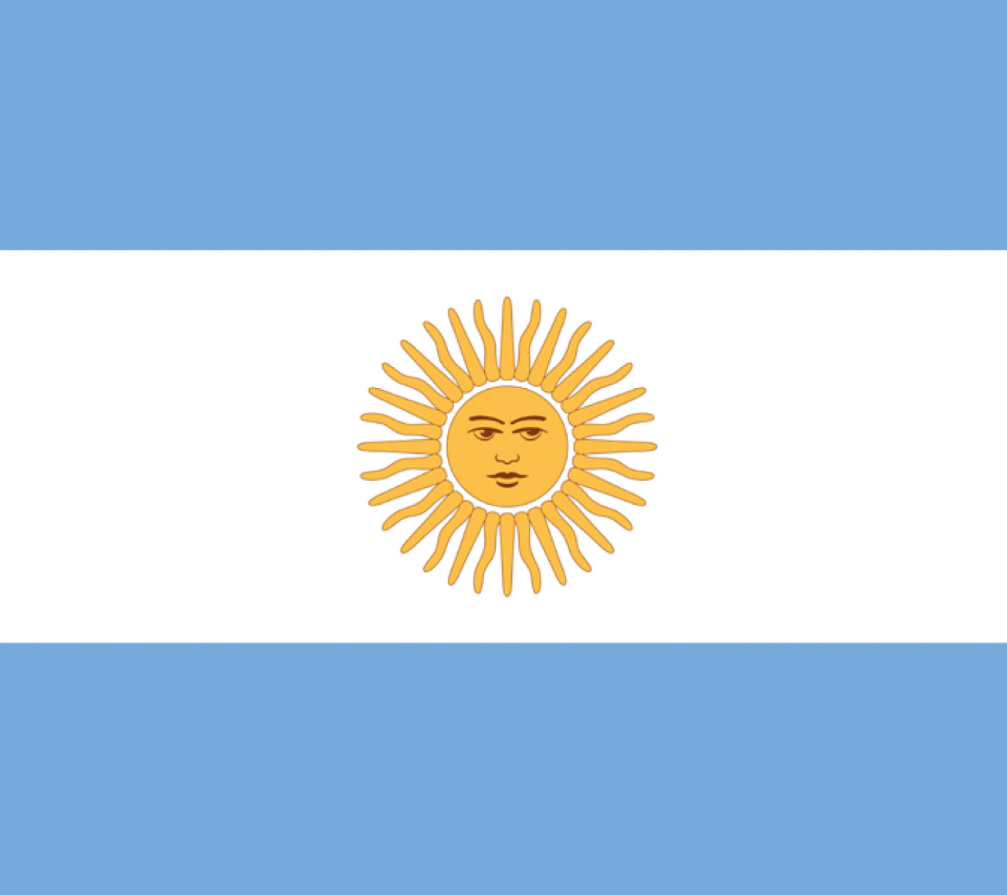 Argentina Flag wallpaper 1440x1280