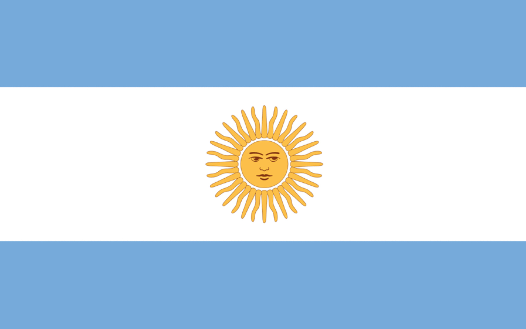 Screenshot №1 pro téma Argentina Flag 1680x1050