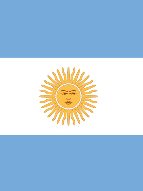 Das Argentina Flag Wallpaper 480x640