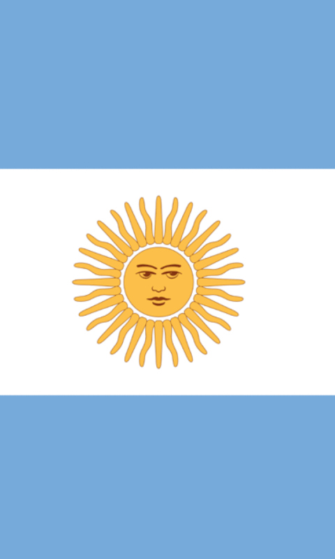 Sfondi Argentina Flag 480x800