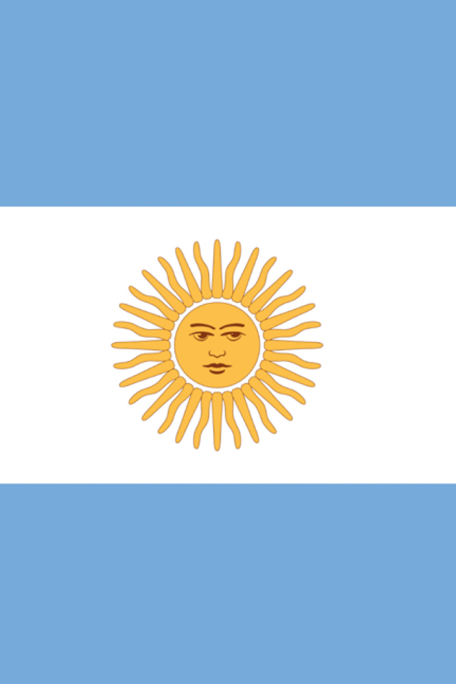 Argentina Flag wallpaper 640x960
