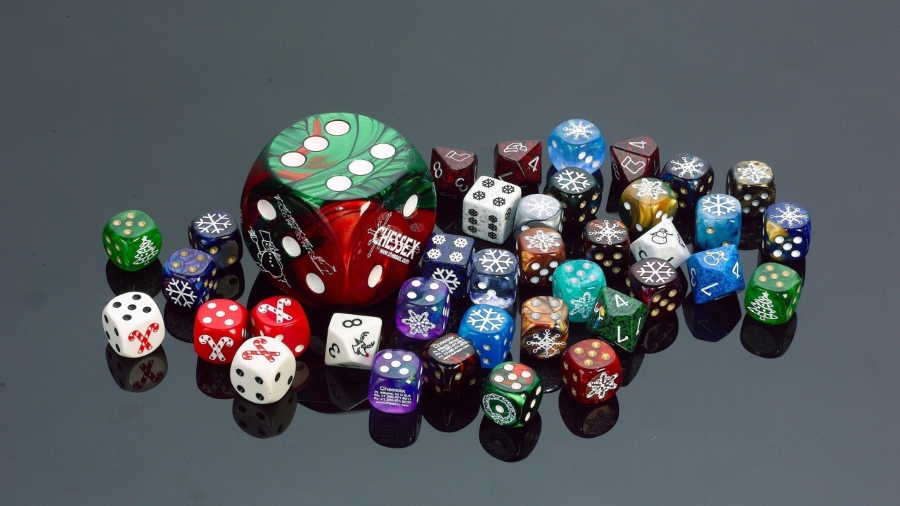 Colorful Dices wallpaper 1280x720