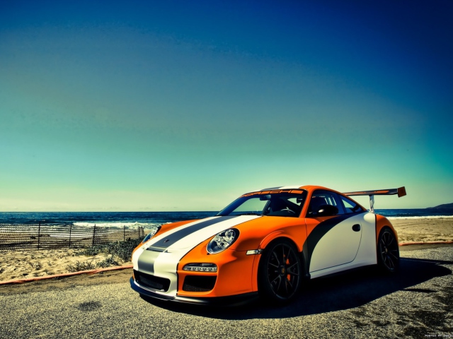 Screenshot №1 pro téma Orange Porsche 997 640x480