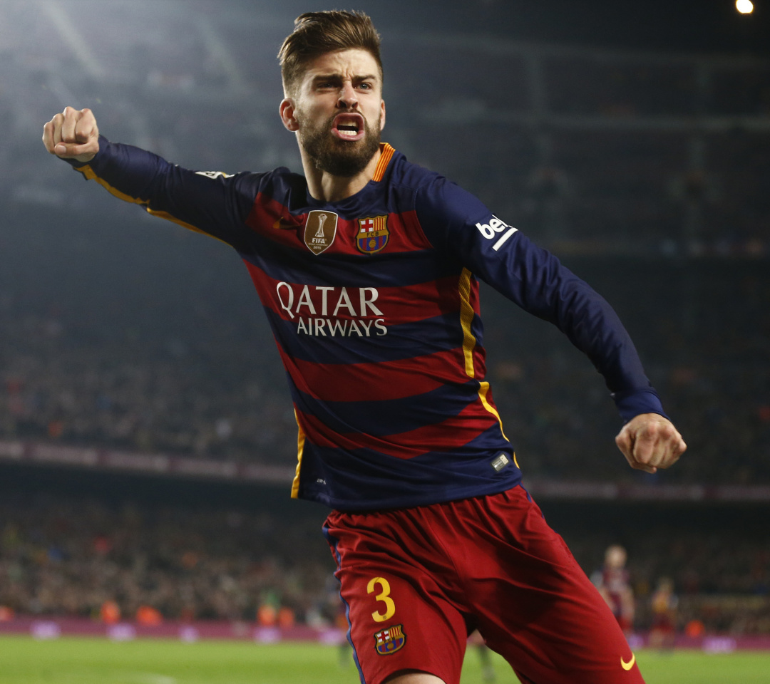 Gerard Pique Barcelona FC wallpaper 1080x960