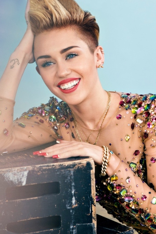 Das Miley Cyrus 2014 Wallpaper 320x480