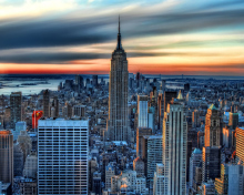 Das Sunset In New York City Wallpaper 220x176
