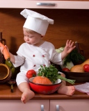 Fondo de pantalla Baby Chef 128x160