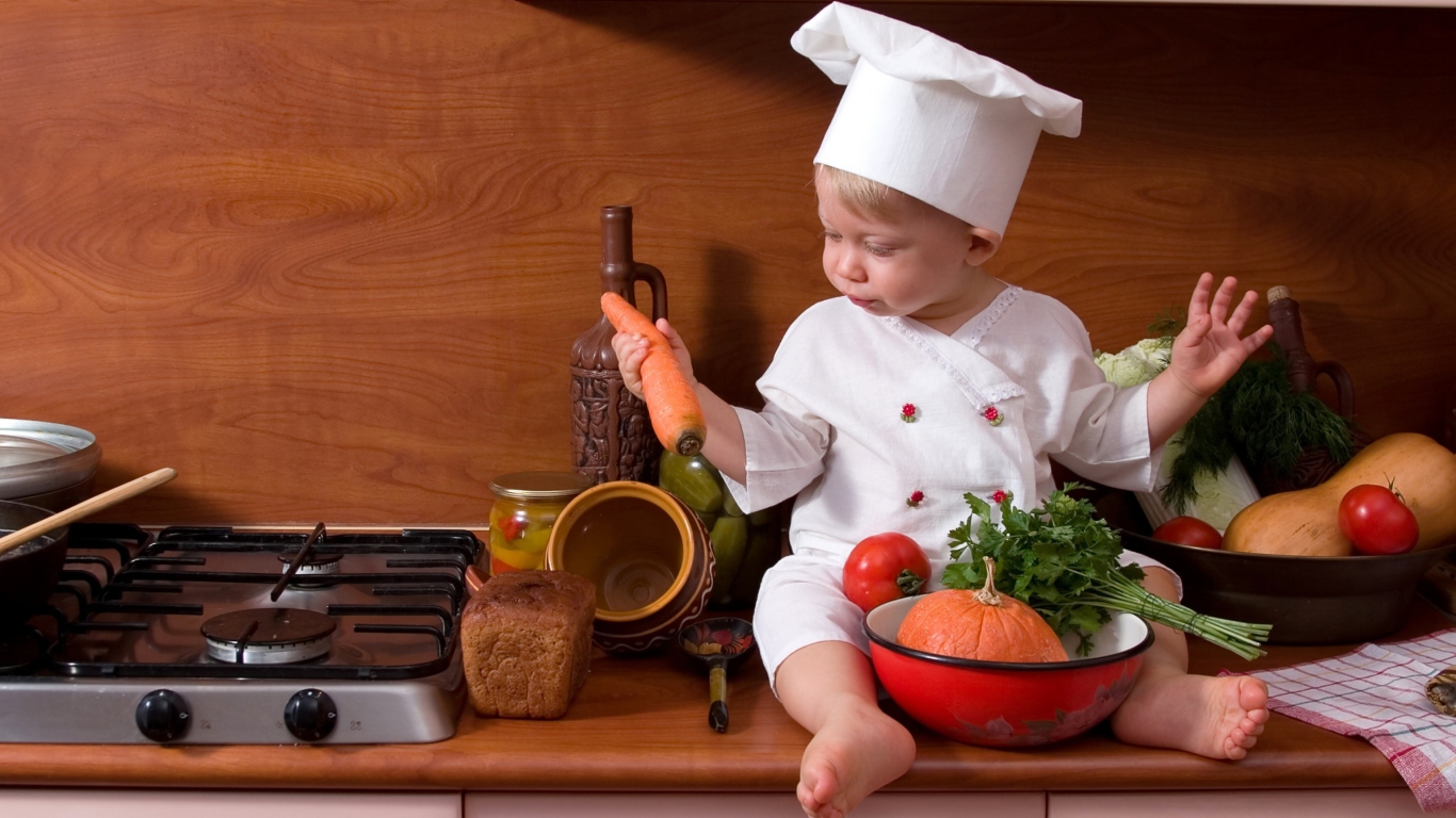 Das Baby Chef Wallpaper 1366x768