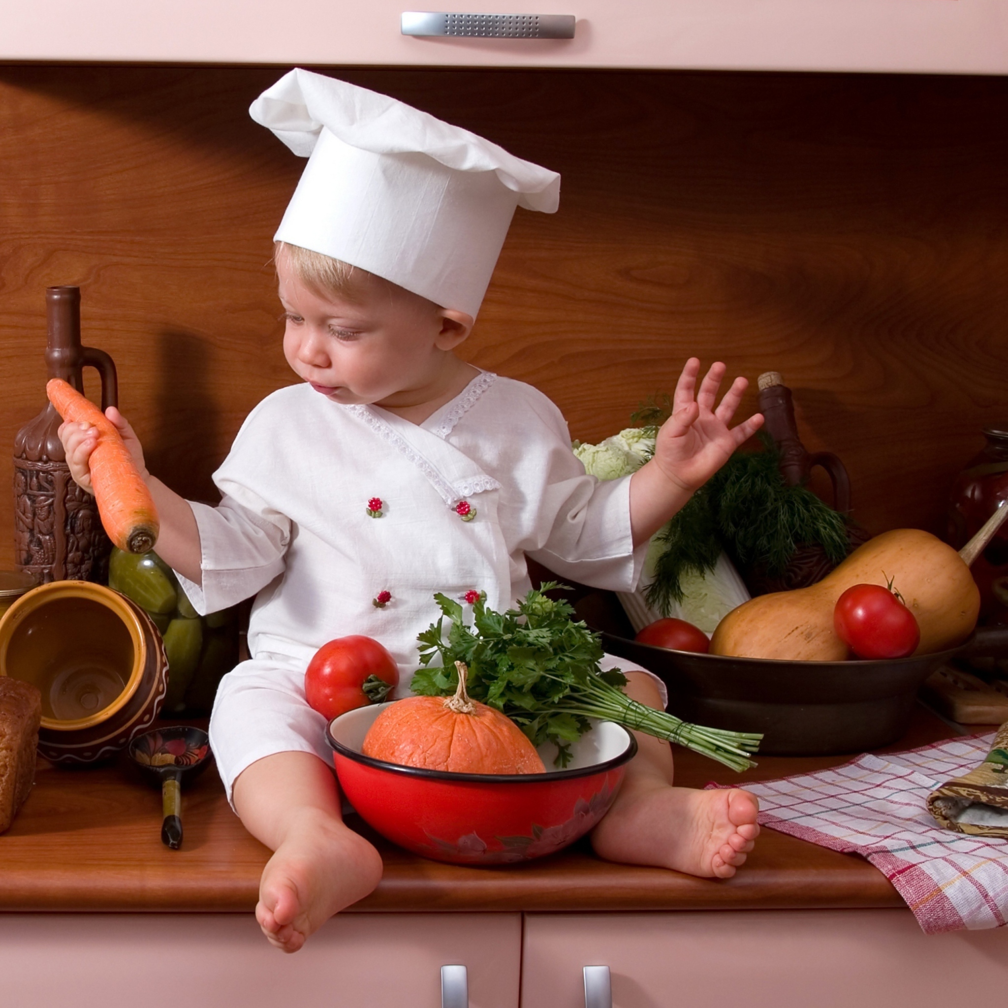 Обои Baby Chef 2048x2048