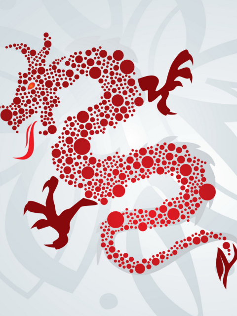 Year Of The Dragon wallpaper 480x640