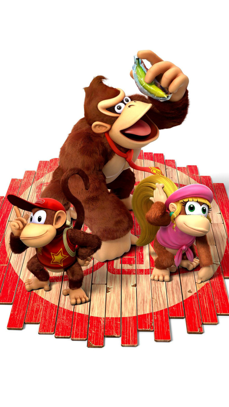 Donkey Kong Country Tropical Freeze wallpaper 750x1334