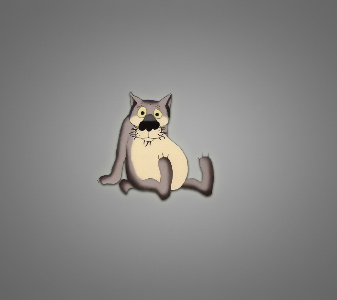 Das Funny Wolf Wallpaper 1080x960