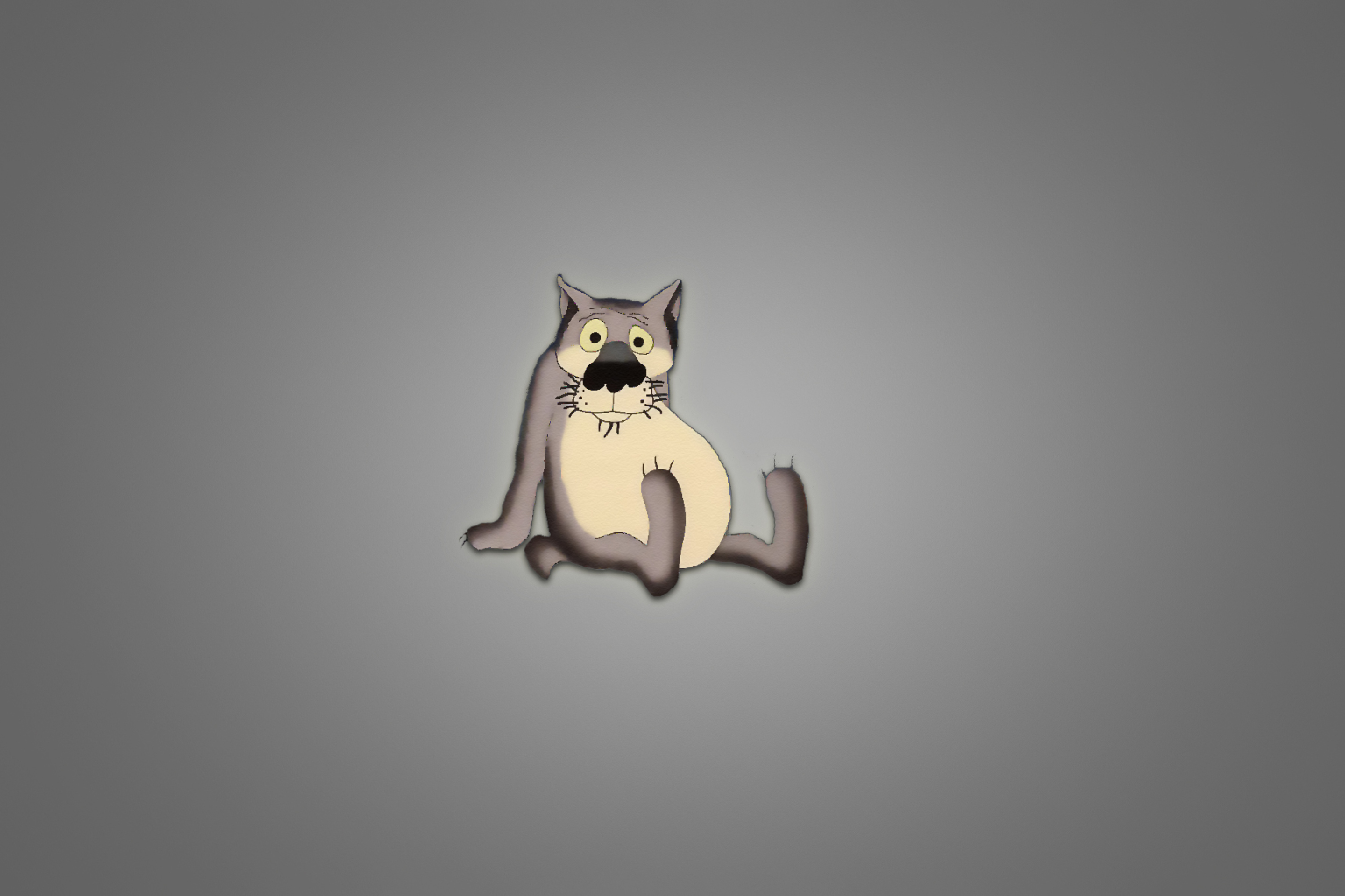 Funny Wolf wallpaper 2880x1920