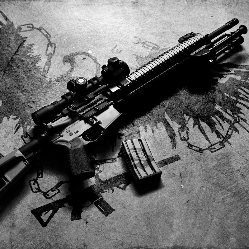 AR15 Rifle wallpaper 1024x1024