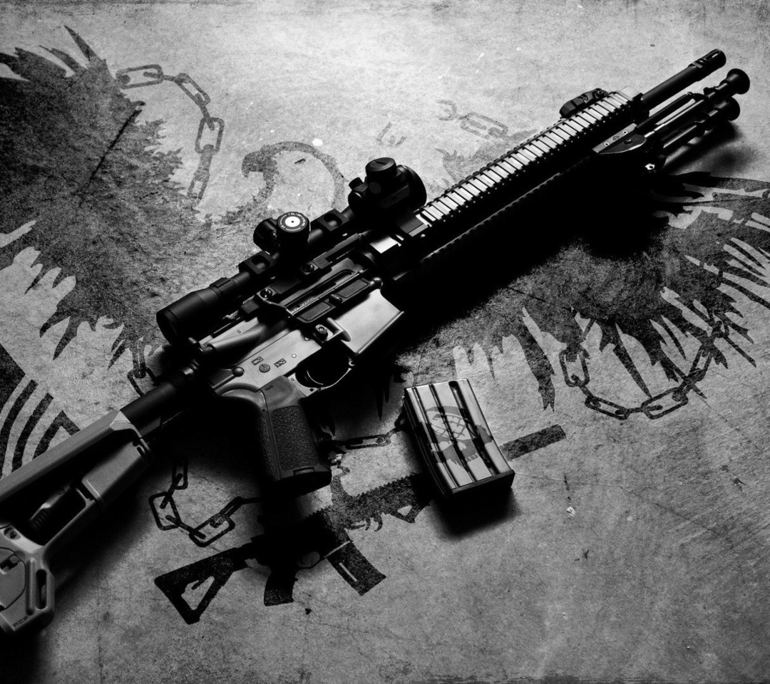 Das AR15 Rifle Wallpaper 1080x960
