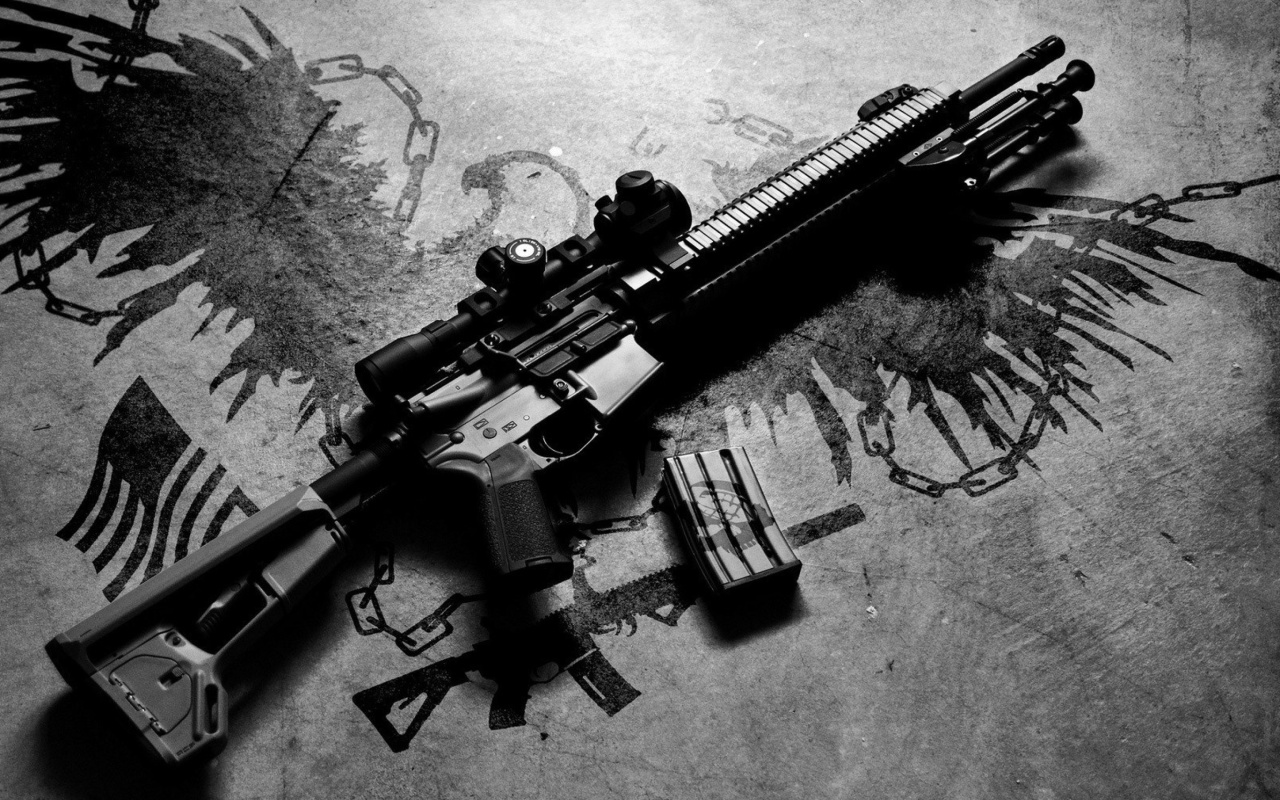 Das AR15 Rifle Wallpaper 1280x800
