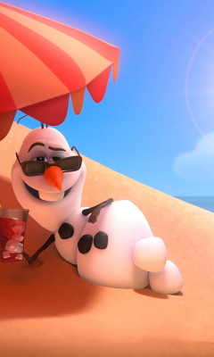 Обои Olaf from Frozen Cartoon 240x400